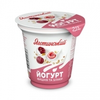 Йогурт «Вишня-злаки» 2,1% жира
