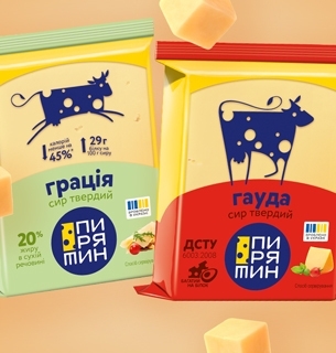 Асортимент бренду «Пирятин» поповнився сирами у зручному форматі флоу-пак