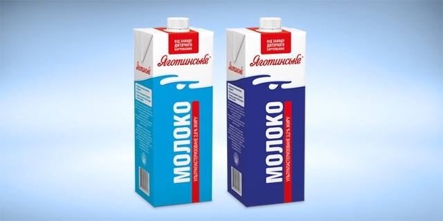 A new product from Yagotynske — ultra-pasteurized milk in modern packaging